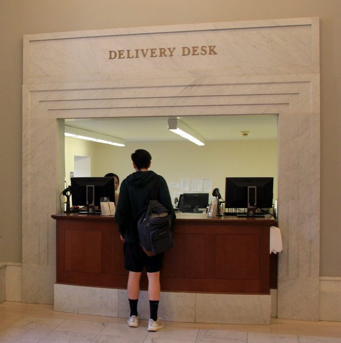 Delivery Desk Boston Public Library
