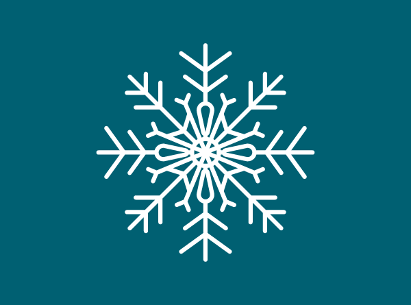 Snowflake on turquoise 2 Snowflake on turquoise 2