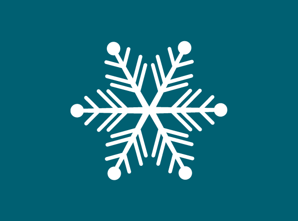 Snowflake on turquoise 4 Snowflake on turquoise 4