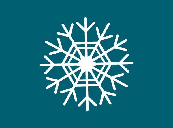 Snowflake on turquoise 7 Snowflake on turquoise 7