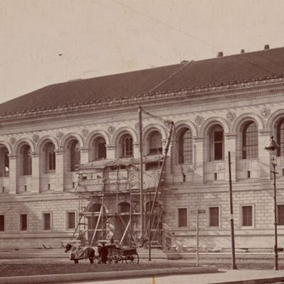 Boston Public Library McKim Building image leading to Construction Photos Collection